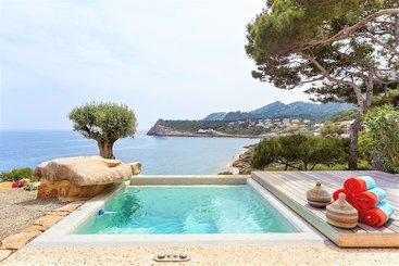 کلبه Mallorca Front Line Property Direct Access To Sea