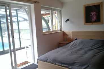펜션 Chambre Double Le Pêcher Saillans