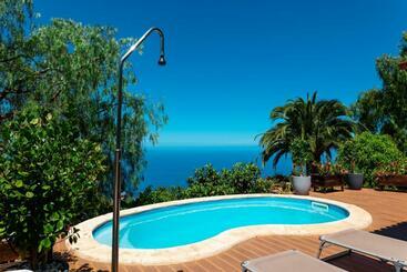 Sea View Villa In Tijarafe Private Pool - Tijarafe