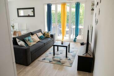 ツーリストアパートメント T3 Bord De Seine,proche Centre Ville,parking Privé