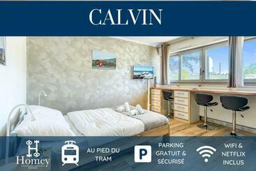 관광객 아파트 Homey Calvin   New / Free Parking / Proche Tram