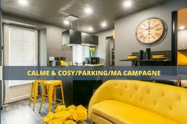 شقق خاصة سياحية Black & Y Hello T2 : Wifi/parking/ 5  Centre Ville