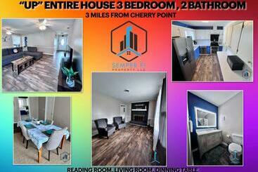 ツーリストアパートメント Up Entire House 3 Bd, 2 Bth 3 Min To Usmc, Cp Nc