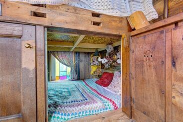 بيت ريفى 2x Double Bed   Glamping Wagon, Dalby Forest