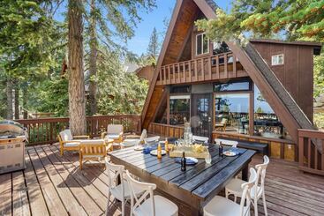 קוטג'' Horizon By Avantstay Stunning A Frame Cabin W/ Hot Tub, Billiards, Lake Views