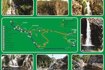 ホテル Pousada Veredas, Café E 08 Cachoeiras Na Propriedade Incluso !