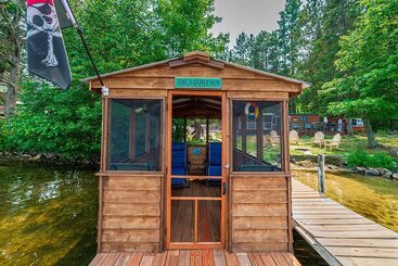 茅舍 Pequot Lakes Cabin W/ Dock On Loon Lake!