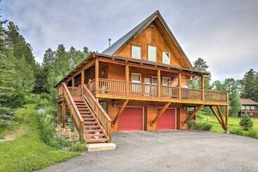 بيت ريفى Luxe Alpine Cabin W/ Wraparound Deck & Mtn Views!