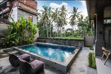 膳宿费 Harmony House 7: Rice Field View. Near Ubud Center
