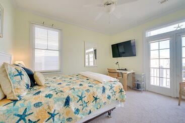 بيت ريفى Breezy Kure Beach Home   Walk To Pier & Ocean!
