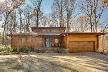 별장 Peaceful Lawrenceville Cabin W/ Hot Tub On 6 Acres