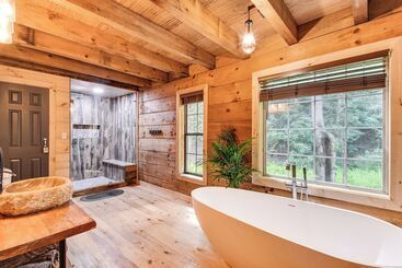 별장 The Cabin At Dukes Creek  W/ Fire Pit & Hot Tub!