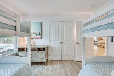 コテージ Oak Island Home W/ Screened Porch: Walk To Beach!