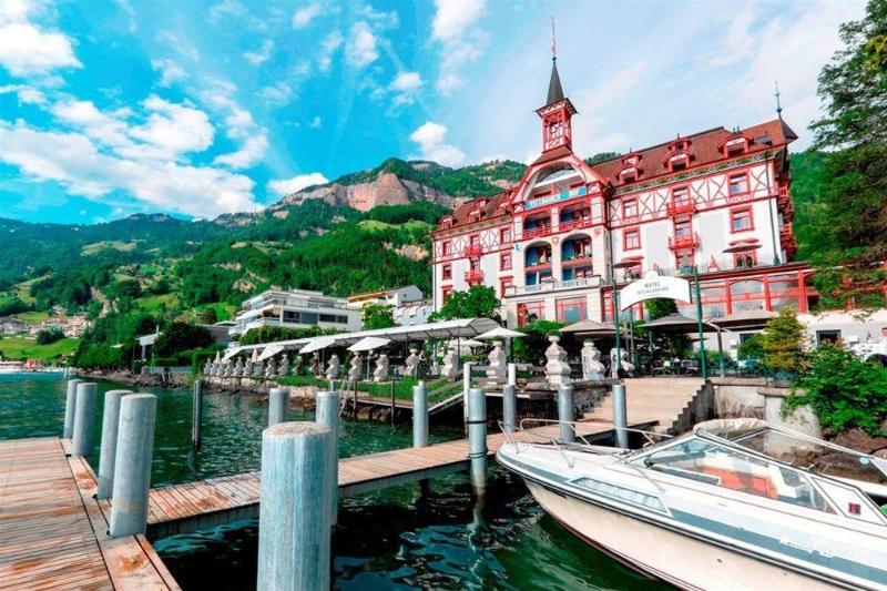 هتل Vitznauerhof Lifestyle Hideaway At Lake Lucerne