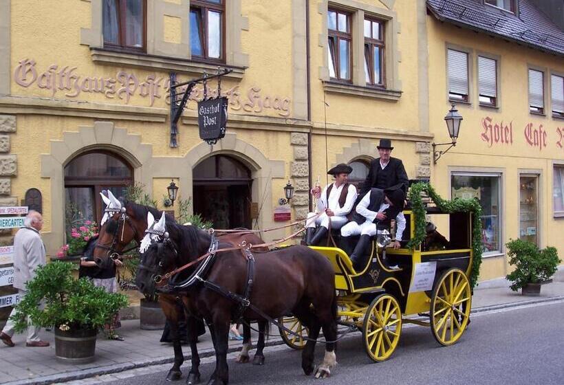 호텔 Gasthof Die Post Brennerei Frankenhöhe