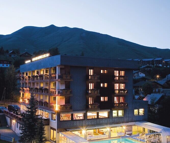 هتل Hôtel Restaurant Spa Les Soldanelles