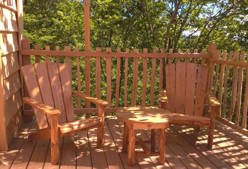 住宿加早餐  Cabanes Du Hérisson, Cabanes Perchées De Standing Avec Spa