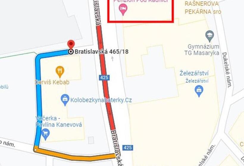 פנסיון Penzion Pod Radnicí