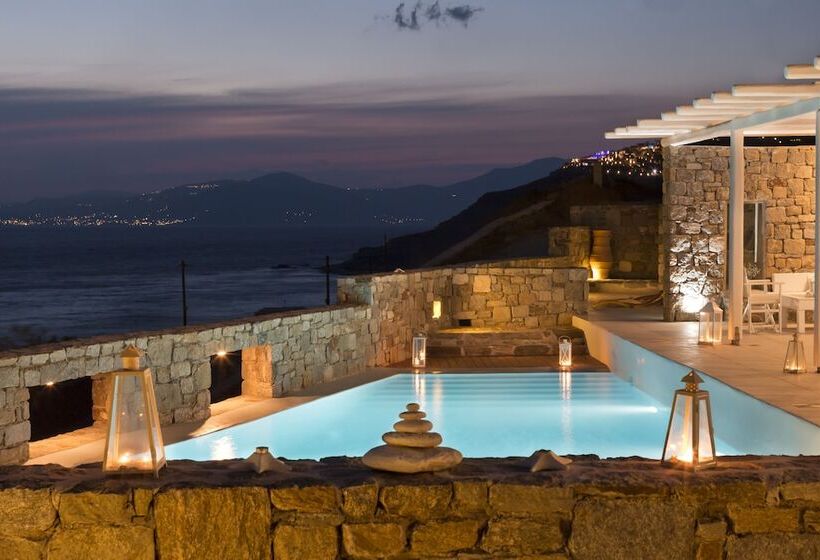 هتل روستایی 180 ° View Private Pool Villa Choulakia To Enjoy Sun Kissing Sea