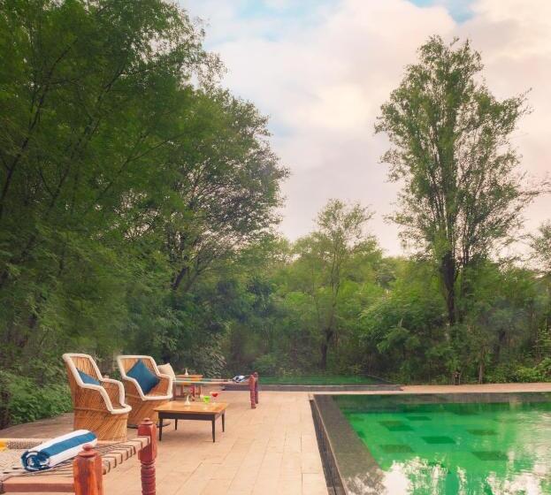 منتجع Trees N Tigers Luxury Wildlife Lodge