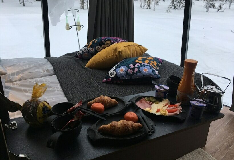בית מלון כפרי Snowlounge Aurorahut Glasigloos Ice