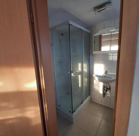 فندق فئة نجمة واحدة Biberach Riss Zimmer Frei, Einzel Zimmer Bad Küche