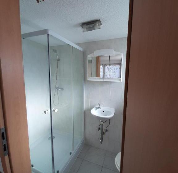 فندق فئة نجمة واحدة Biberach Riss Zimmer Frei, Einzel Zimmer Bad Küche
