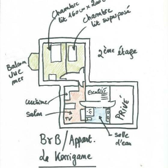 بنسيون Villa La Korrigane Vue Mer Cuisine Privée