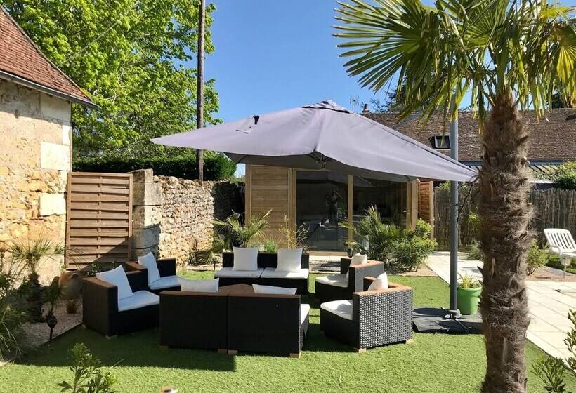 بنسيون Gîte Atypique 2 à 8 Personnes Avec Piscine Jacuzzi Proche Châteaux De La Loire