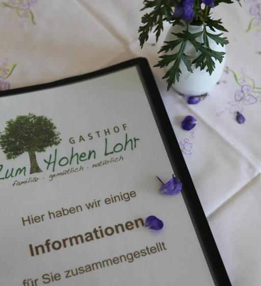 ペンション Gasthof Zum Hohen Lohr