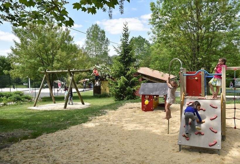 酒店 Camping Le Petit Lion   Lodges Bois