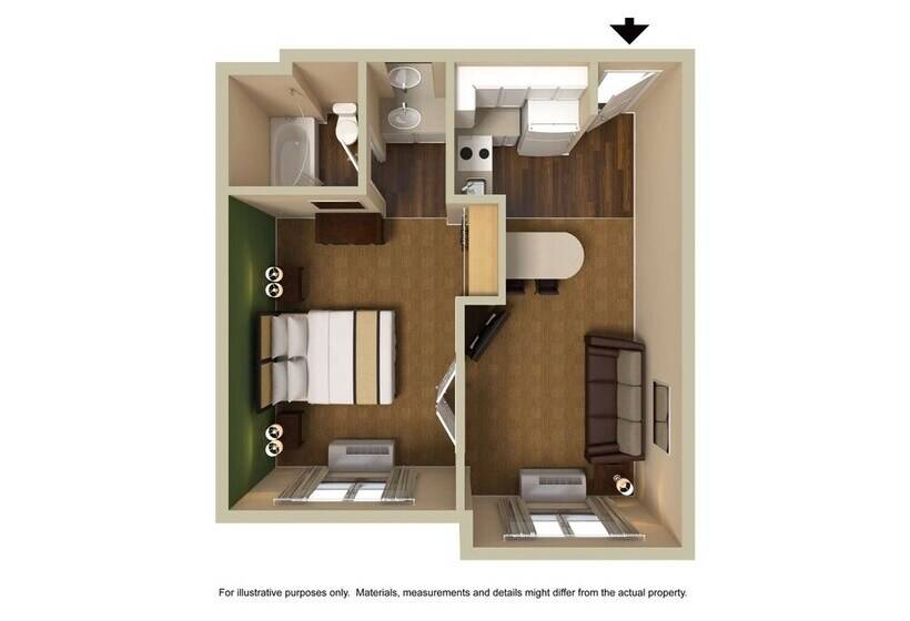 בית מלון כפרי Extended Stay America Suites  Memphis  Wolfchase Galleria