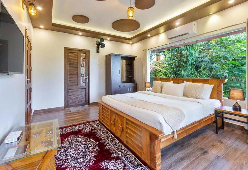 منتجع Stayvista At Serene Valley With Bonfire & Badminton