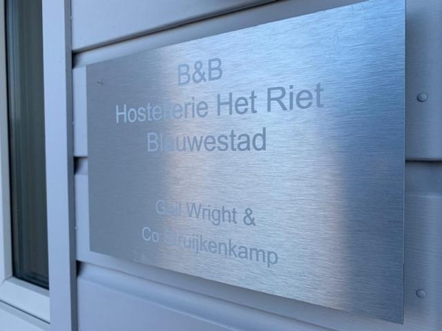 צימר Hostellerie Het Riet Blauwestad