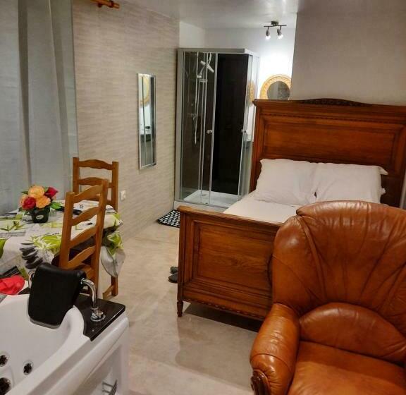 مبيت وإفطار Chambre Meublée Indépendante, Jacuzzi Dans La Chambre Située à Amblainville à 35 Minutes De Paris