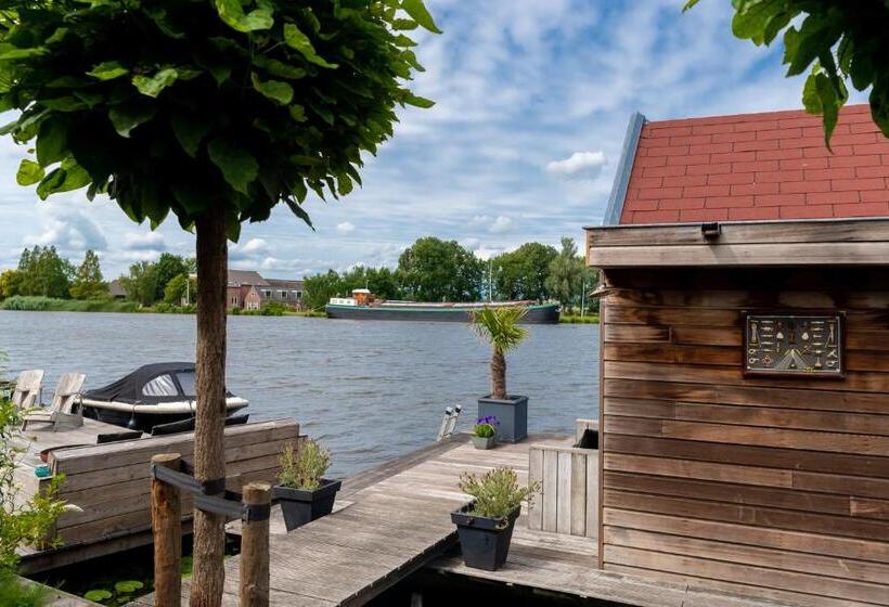 צימר Aangenaam Op De Rijn, Woonboot, Inclusief Privé Sauna