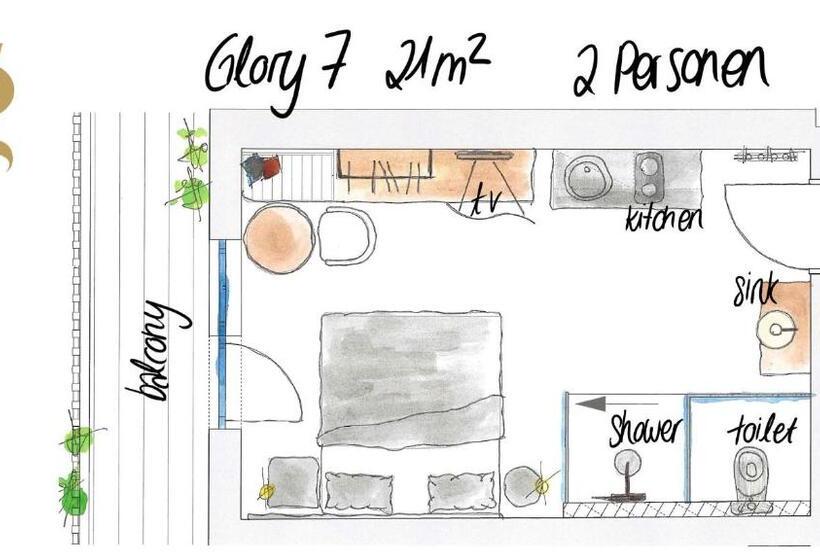 تختخواب و صبحانه Glanz & Glory Appartements Sölden