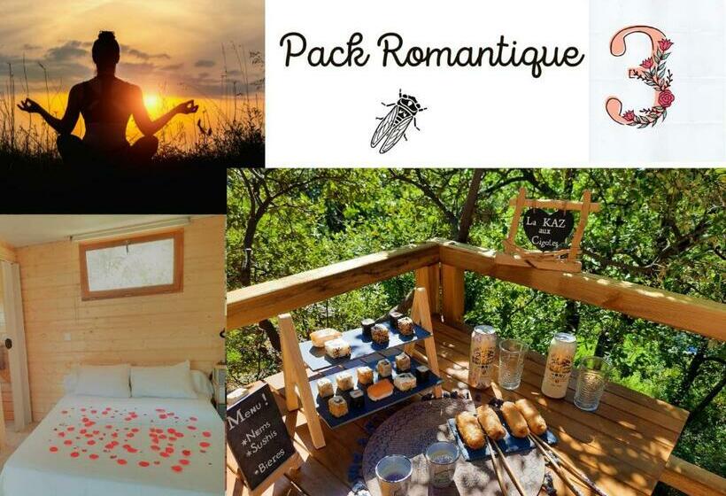 ペンション Cabane Dans Les Arbres La Kaz Aux Cigales