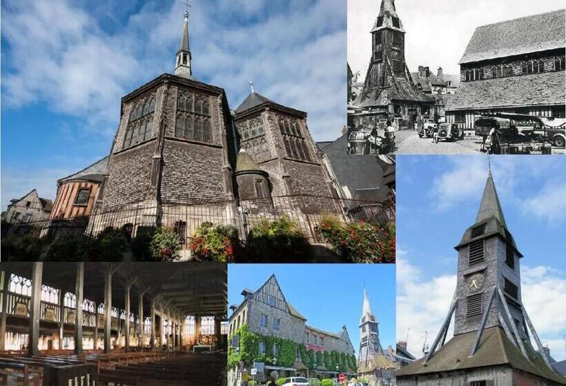 צימר Le Fleurhon 11 D Honfleur, T2 En Résidence Avec Piscine, Wifi Et Parking Gratuits