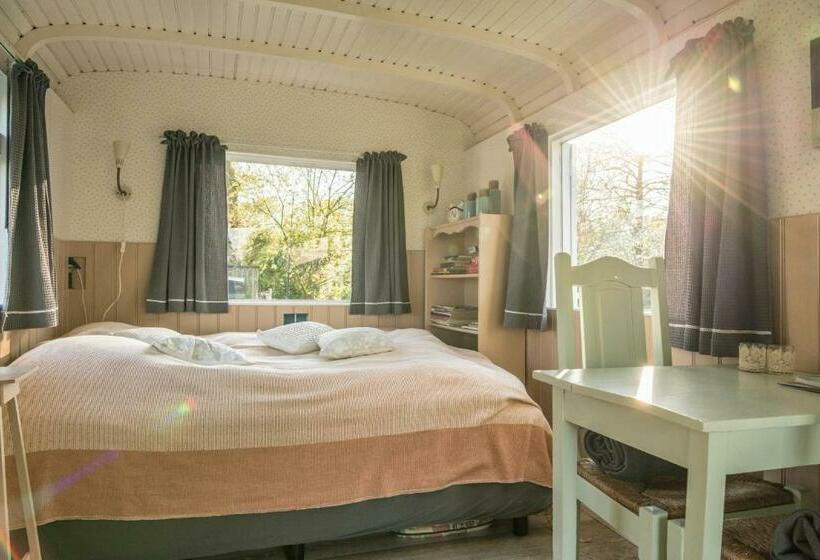 ベッドアンドブレックファースト Pipowagen Elsebein Groningen Westerwolde Unieke Ligging Met Eigen Tuin En Vrij Uitzicht Over Veld Na