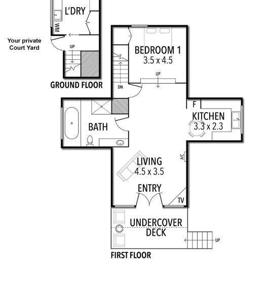 Logans Beach Apartments   The Loft