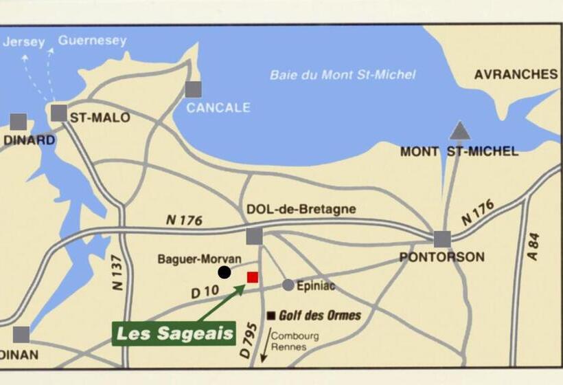 Пансион Gîte Les Sageais