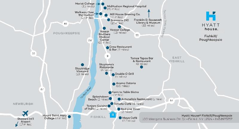 فندق Hyatt House Fishkill Poughkeepsie