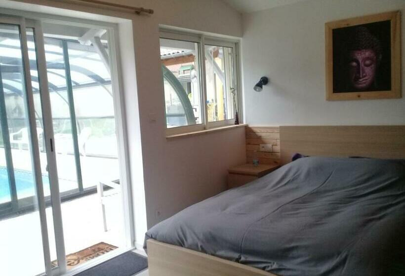住宿加早餐  Chambre Avec Jacuzzi Privatif Le Pêcher