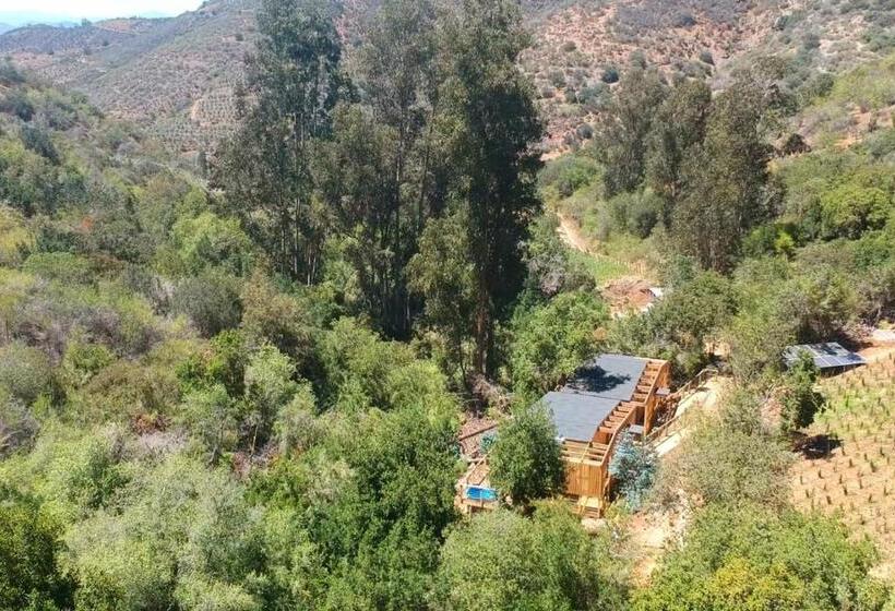 צימר Cabaña Con Tinaja En Viña Narbona Wines