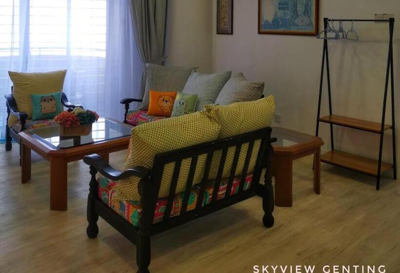 تختخواب و صبحانه 5 6 Pax Family Room Skyview Golden Hills, Genting Highlands