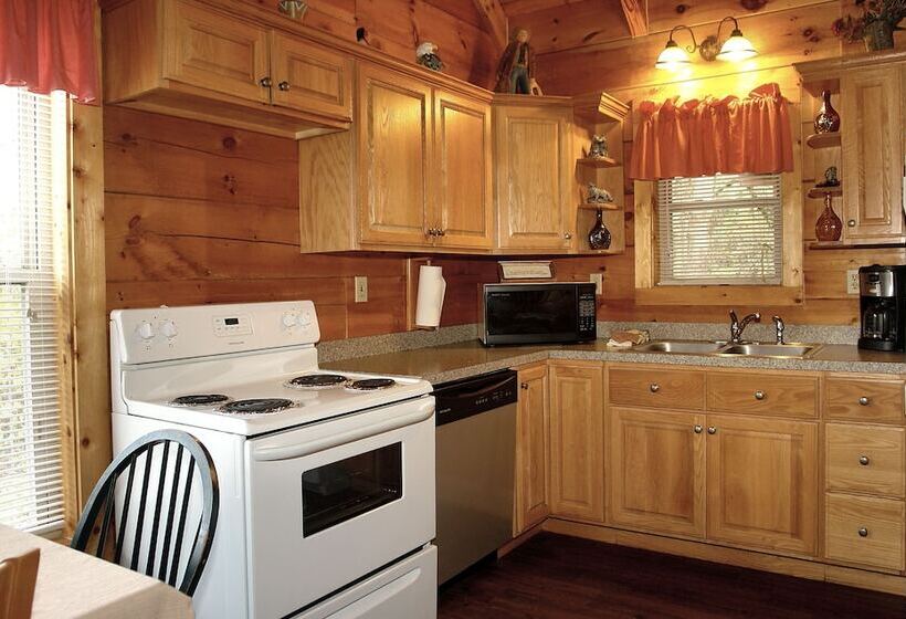 Jon S Pond On Cosby Creek   2 Bedrooms, 2 Baths, Sleeps 6 Cabin By Redawning