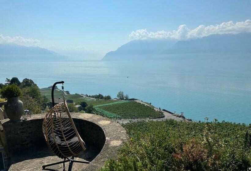 Пансион Panoramic Room In The Vineyard,stunning Views Of Lake And Alps