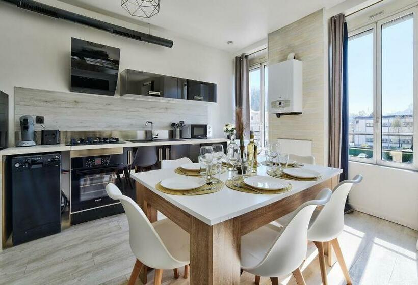 Appartement Cosy Bourgoin Gare & Centre