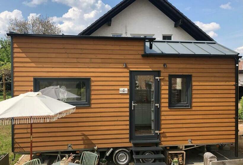 Tiny House Mit Saunafass Und Garten